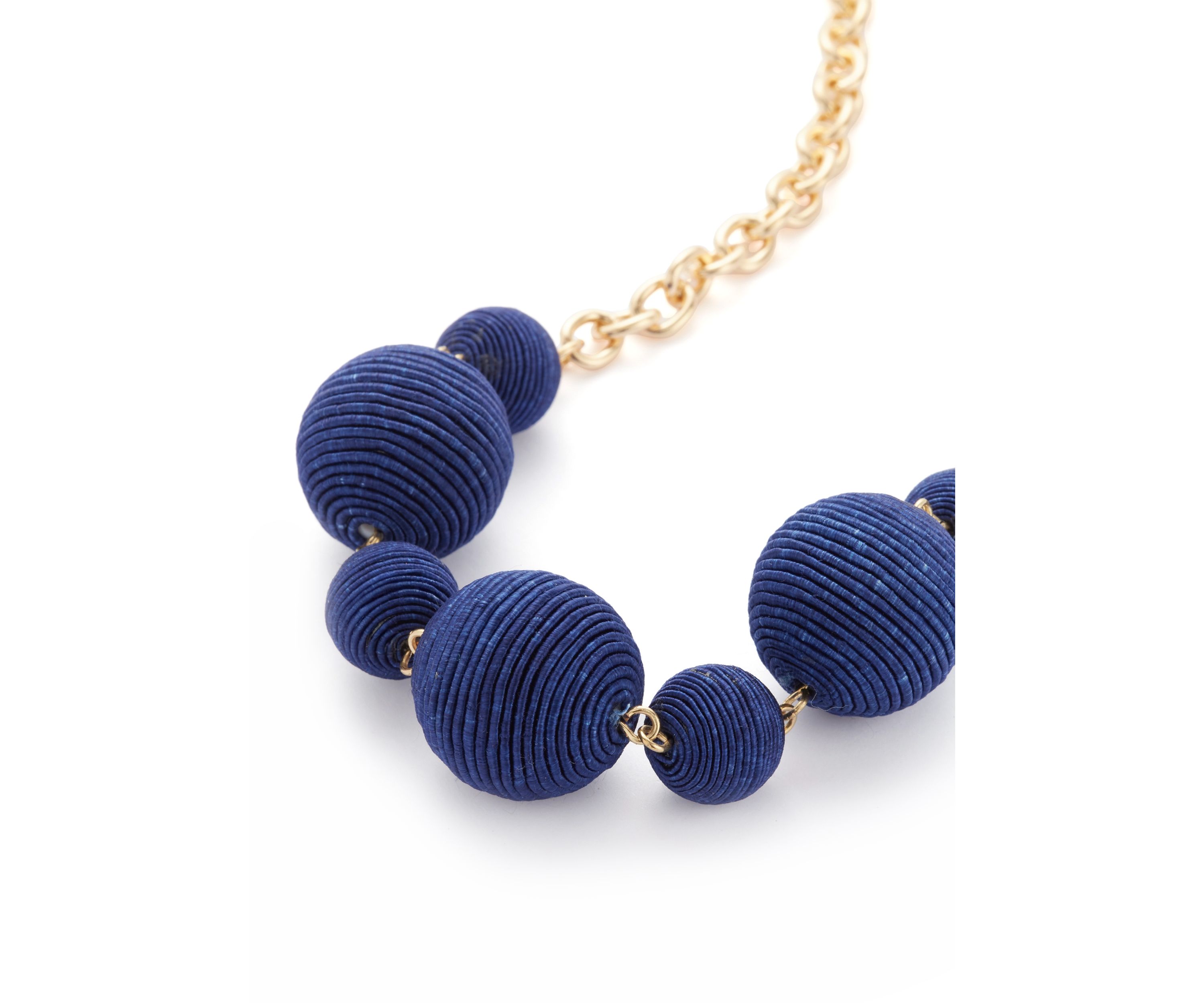 Thread Beaded Frontal Necklace