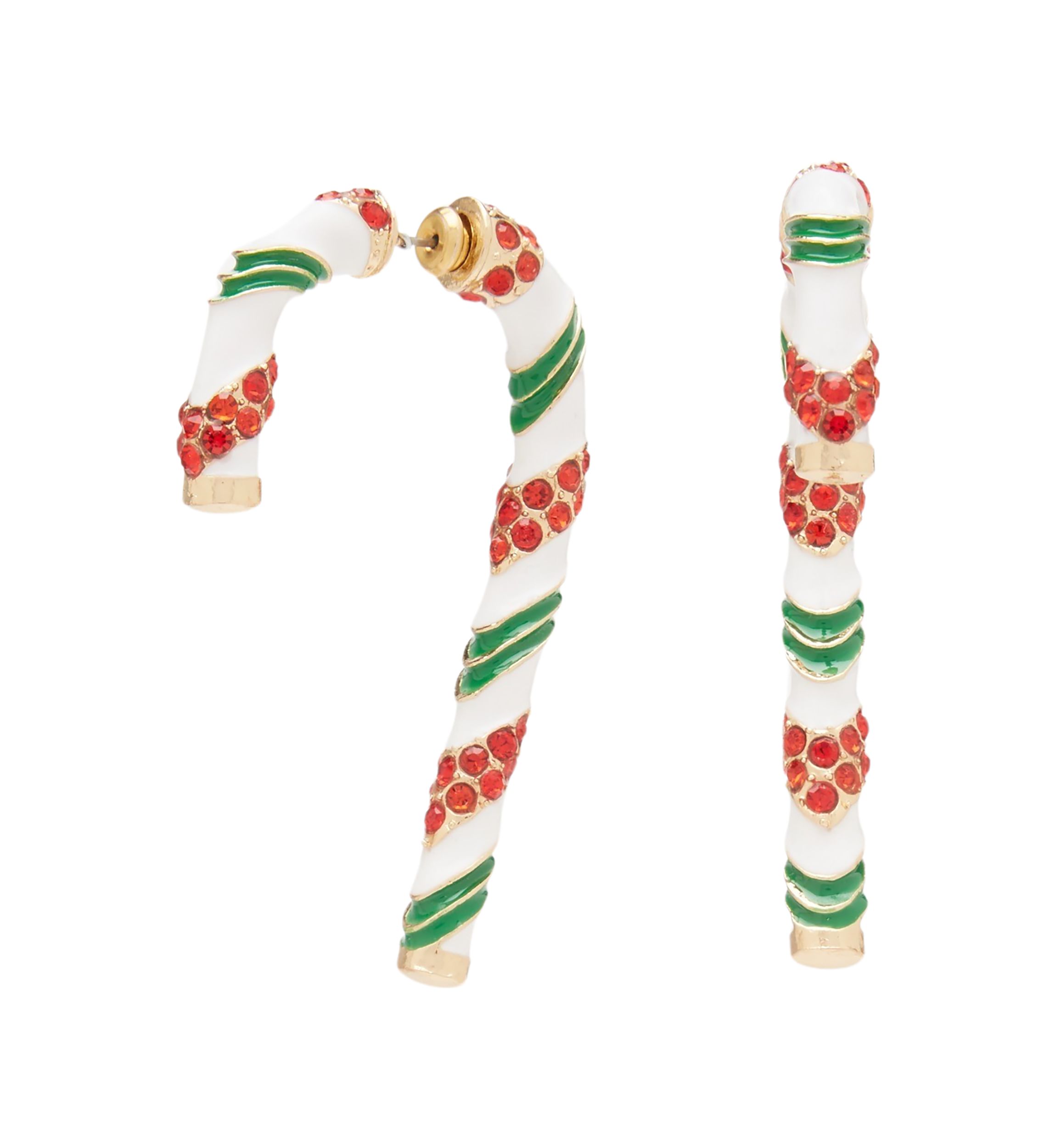 Candy Cane Christmas Earrings