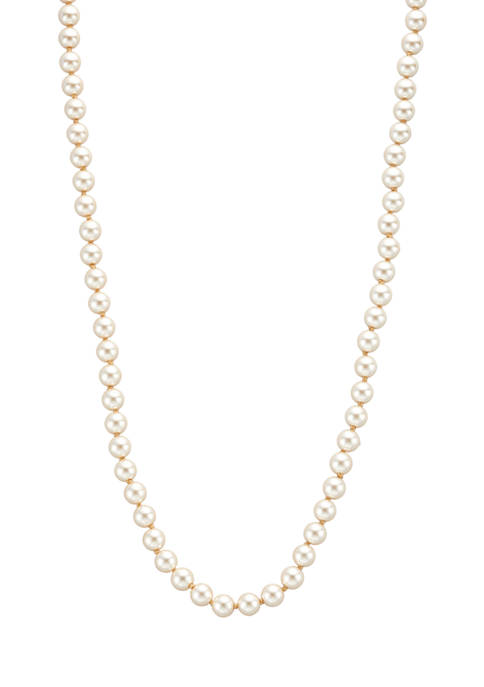 Belk Gold Tone Champagne Pearl 24 Inch Collar