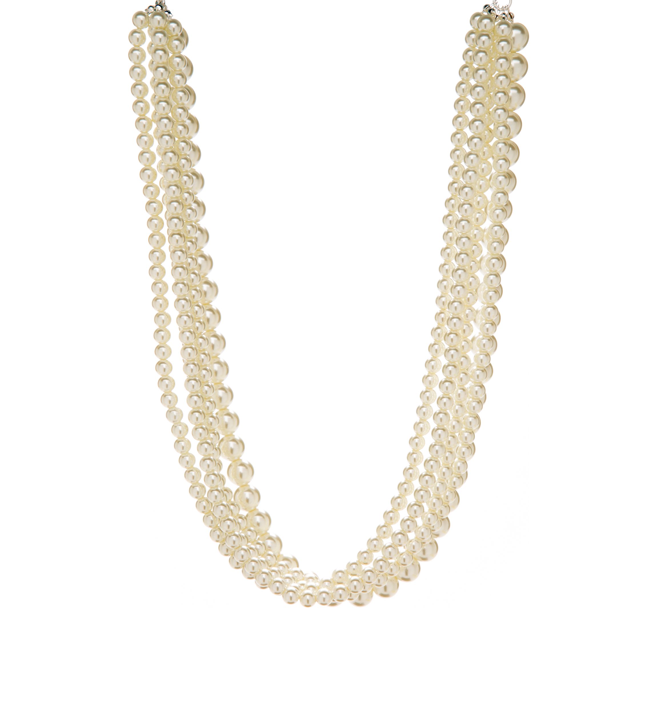 Multi Strand Pearl Necklace 
