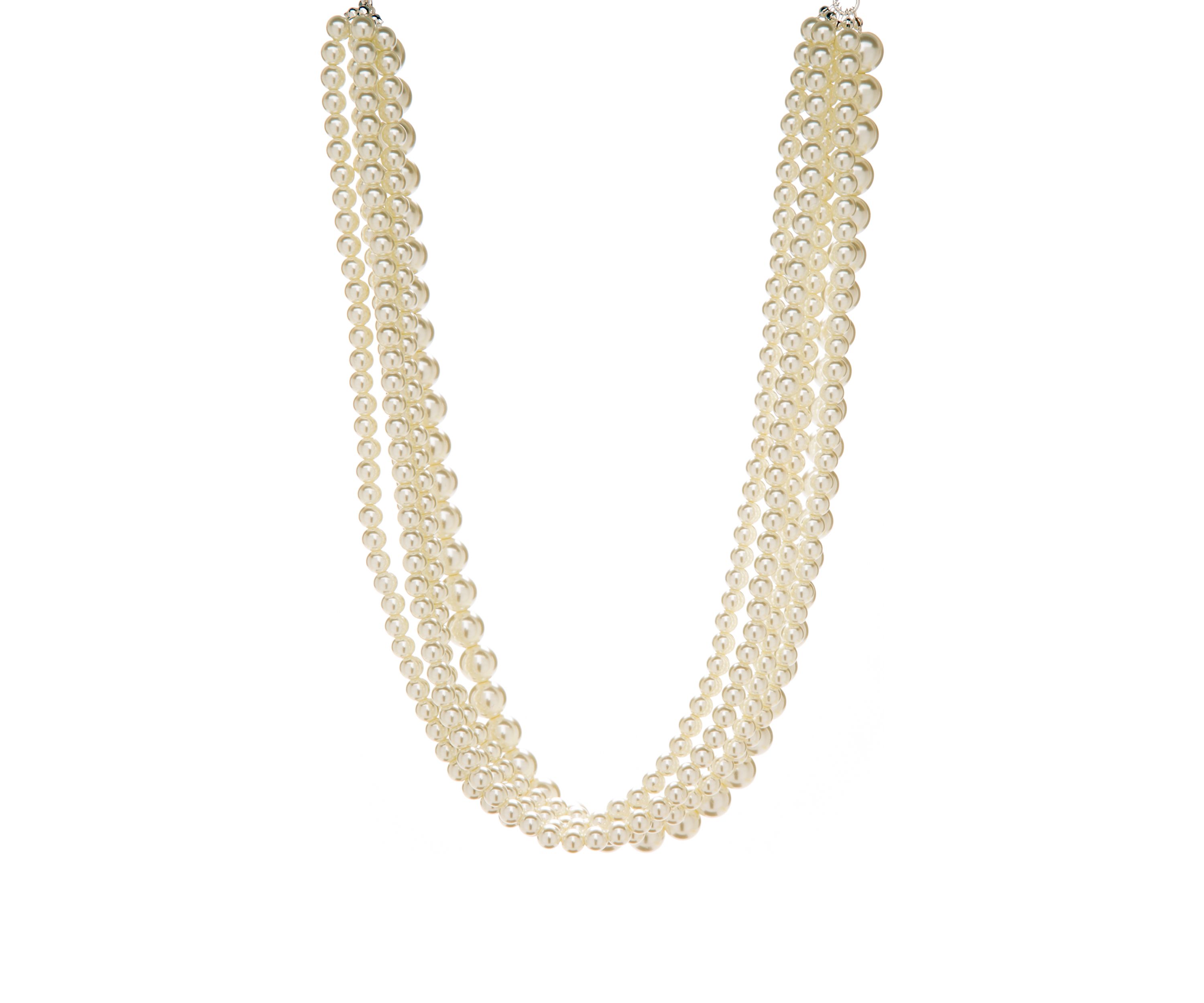 Multi Strand Pearl Necklace 