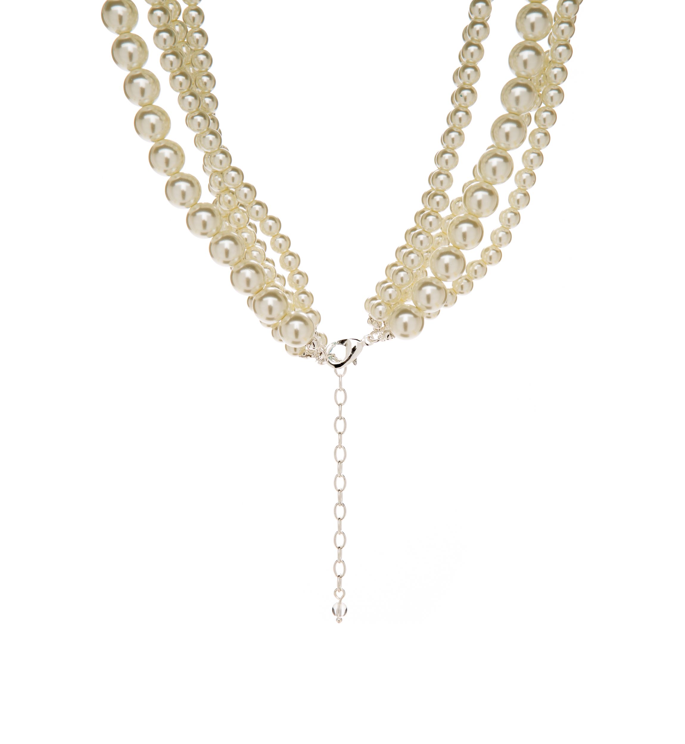 Multi Strand Pearl Necklace 