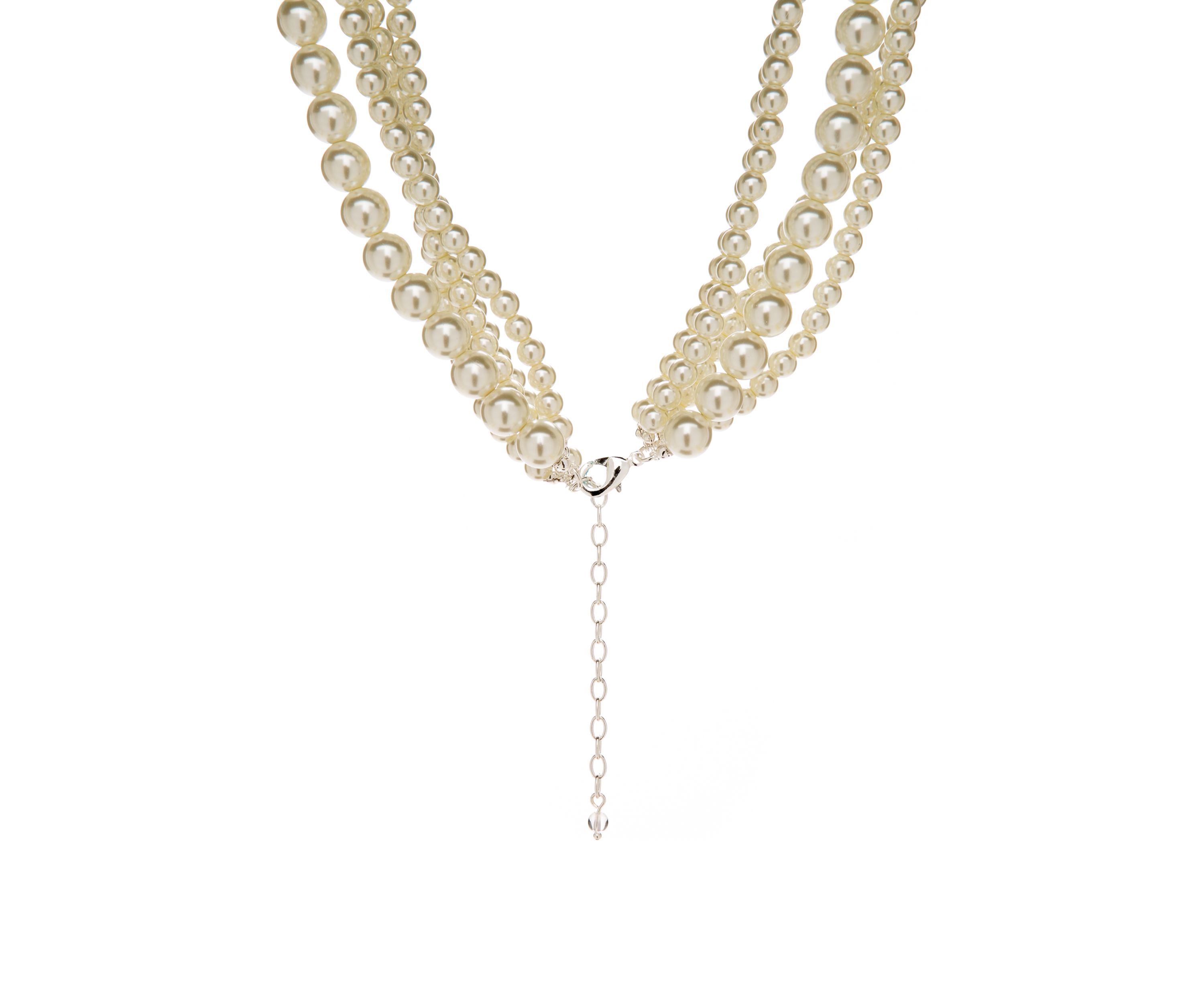 Multi Strand Pearl Necklace 