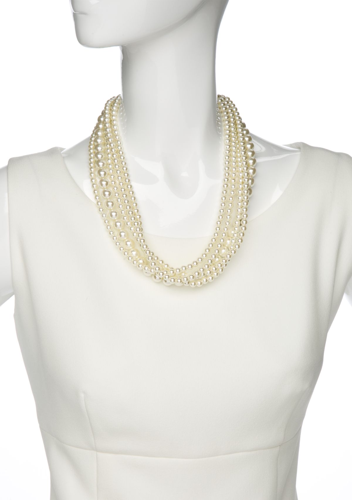 Multi Strand Pearl Necklace 