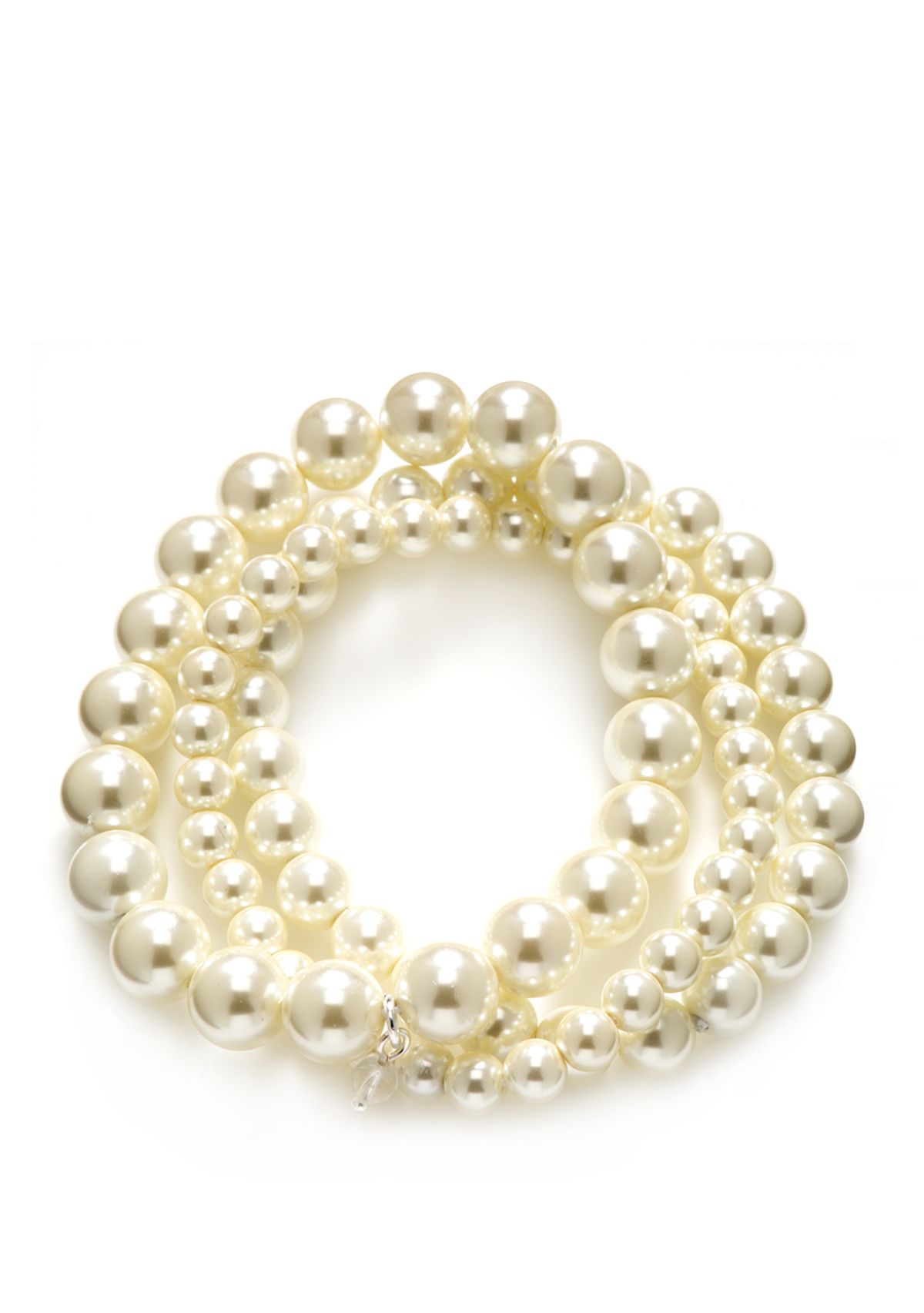  3 Row Pearl Stretch Bracelet