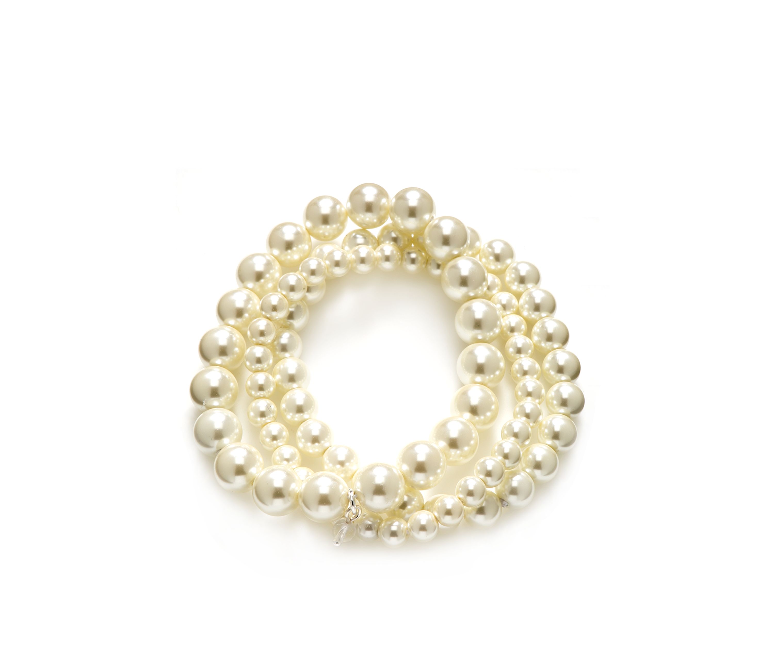 3 Row Pearl Stretch Bracelet