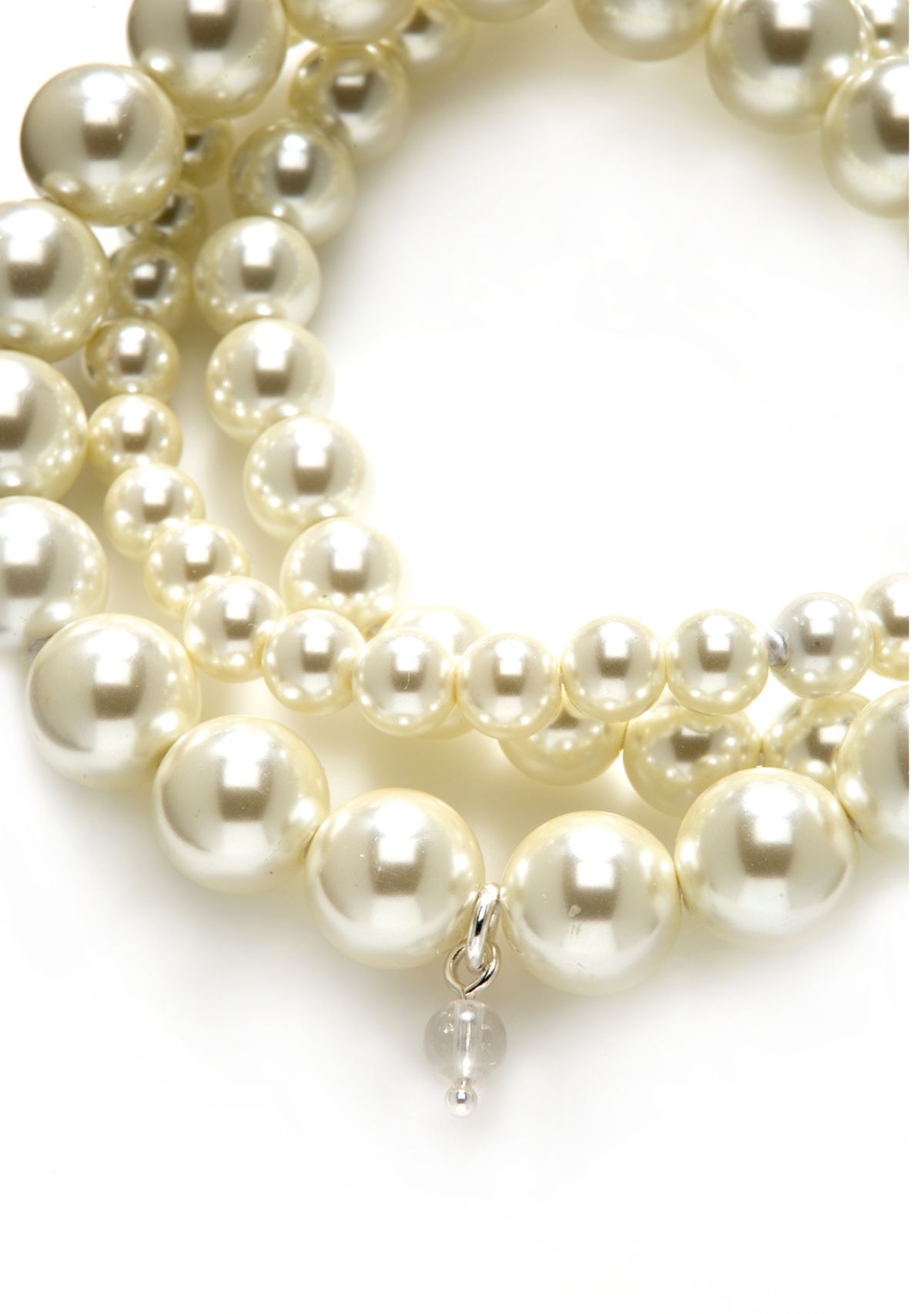  3 Row Pearl Stretch Bracelet