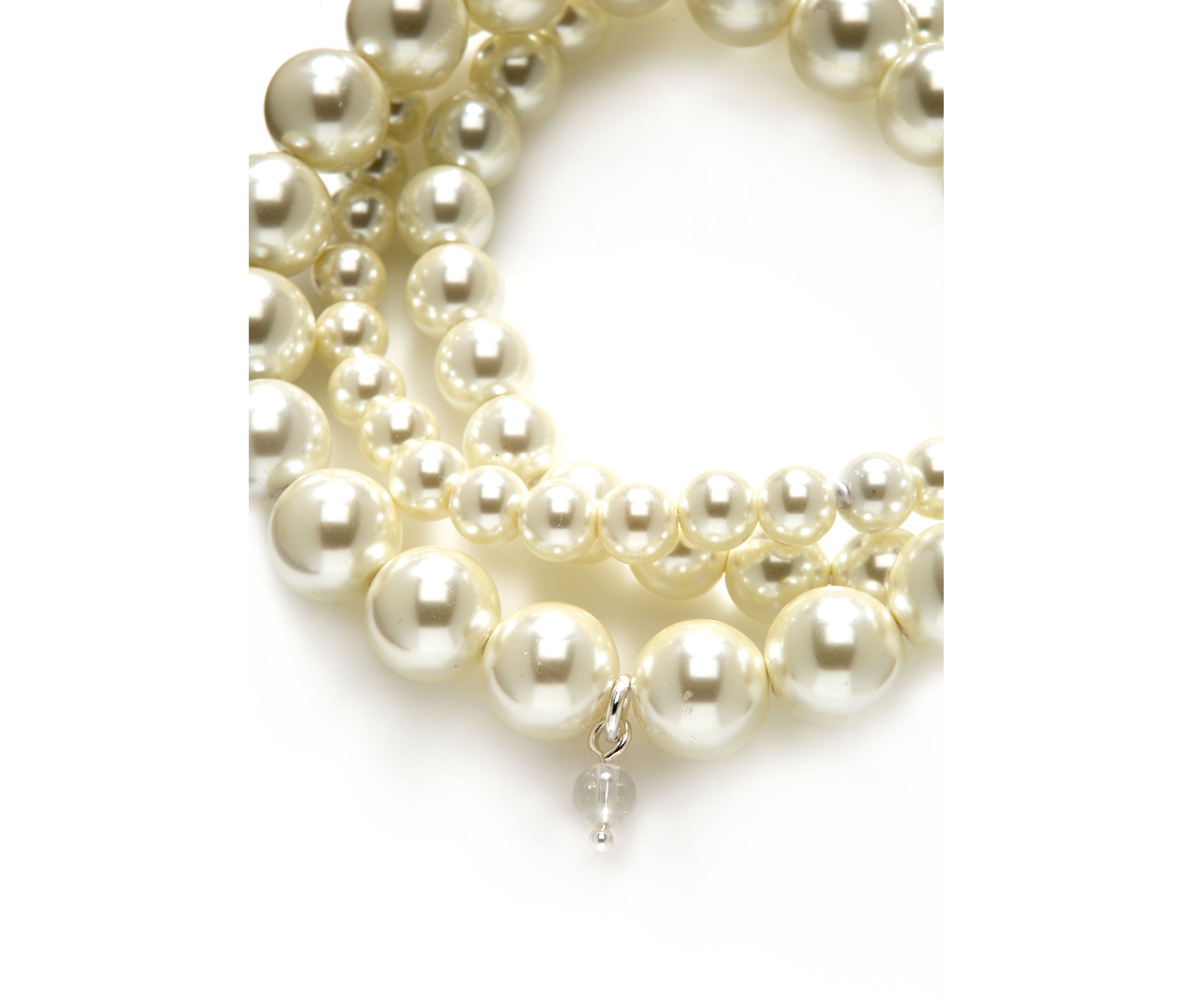  3 Row Pearl Stretch Bracelet