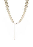  18 Inch White Pearl Strand Necklace  
