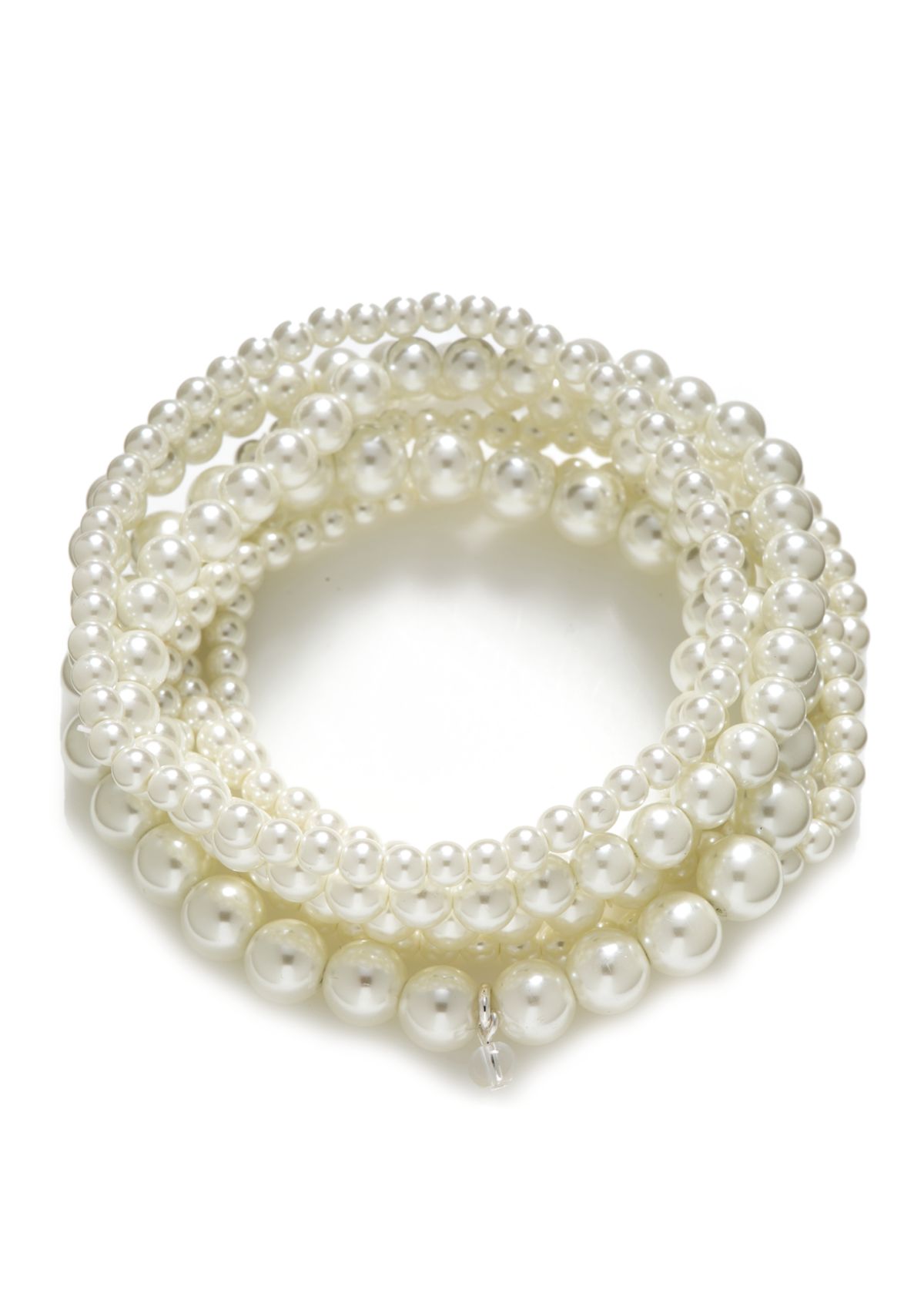 Multi Strand Pearl Stretch Bracelet 
