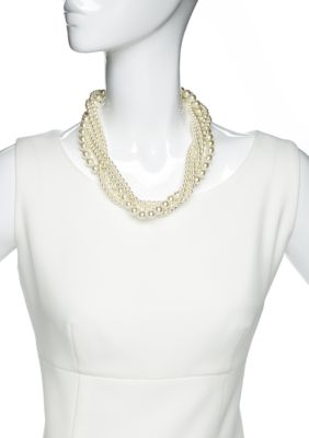 Belk 18 Inch Multi Strand Pearl Necklace | belk