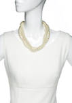 18 Inch Multi Strand Pearl Necklace 