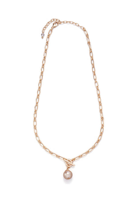 Belk 16 Inch Pearl Pendant Necklace