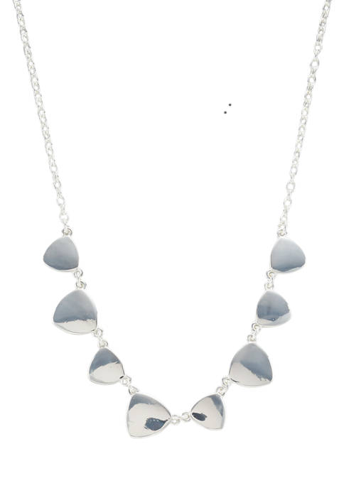 Silver Tone Frontal Necklace 