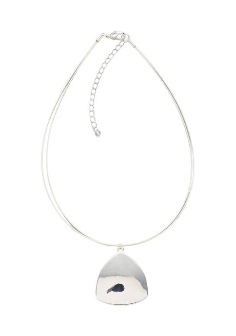 Belk Silver Tone Coil Necklace