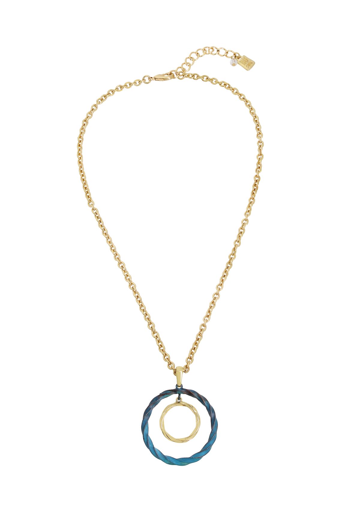 Patina Orbital Pendant Necklace