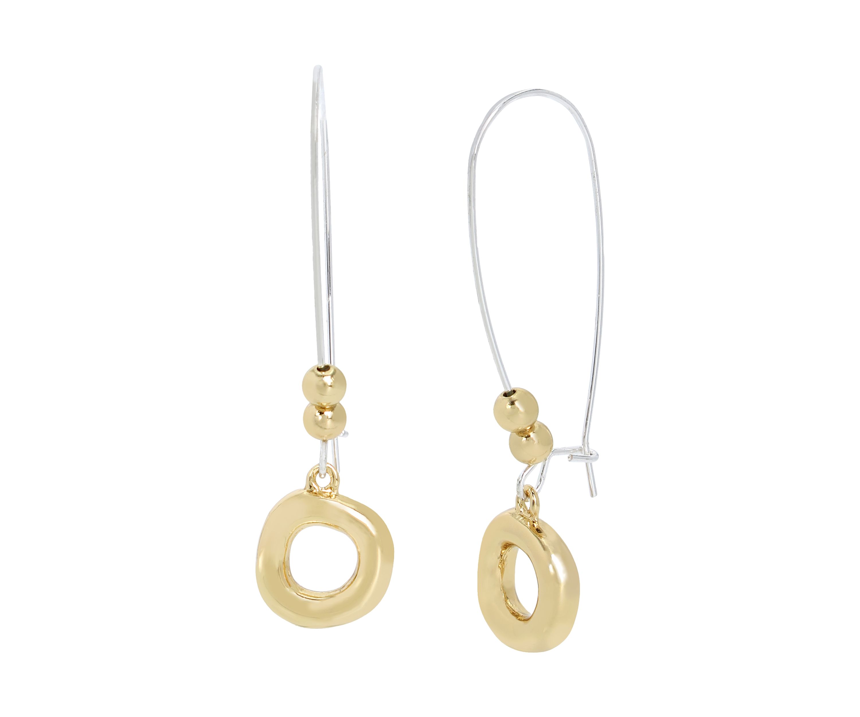Open Circle Dangle Earrings