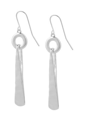 Robert Lee Morris Soho Geometric Drop Earrings, Silver
