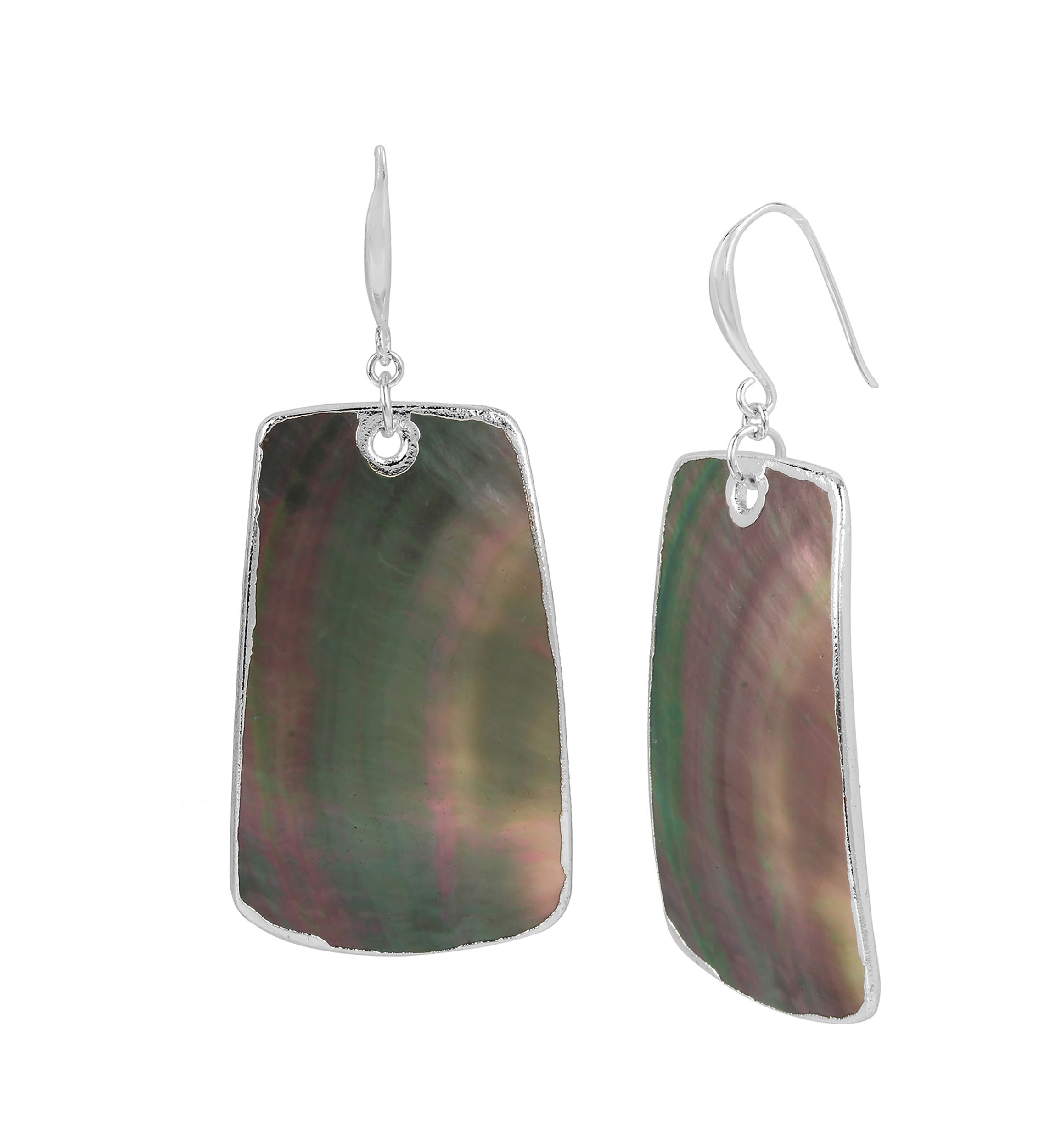 Large Rectangle Drop Earrings
