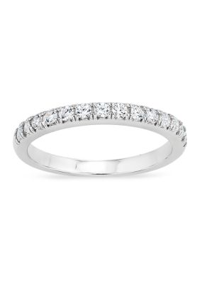 Forever New Round Cubic Zirconia Eternity Ring in Sterling Silver | belk