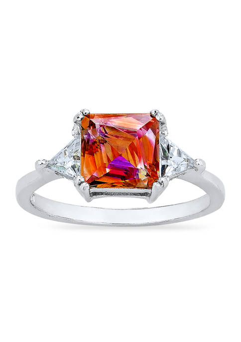 Forever New Vibrant Red Cubic Zirconia Ring in