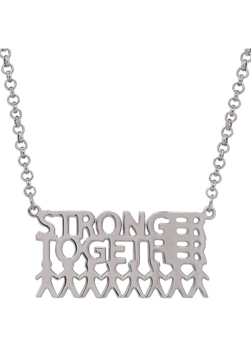 Sterling Silver "Stronger Together" Necklace