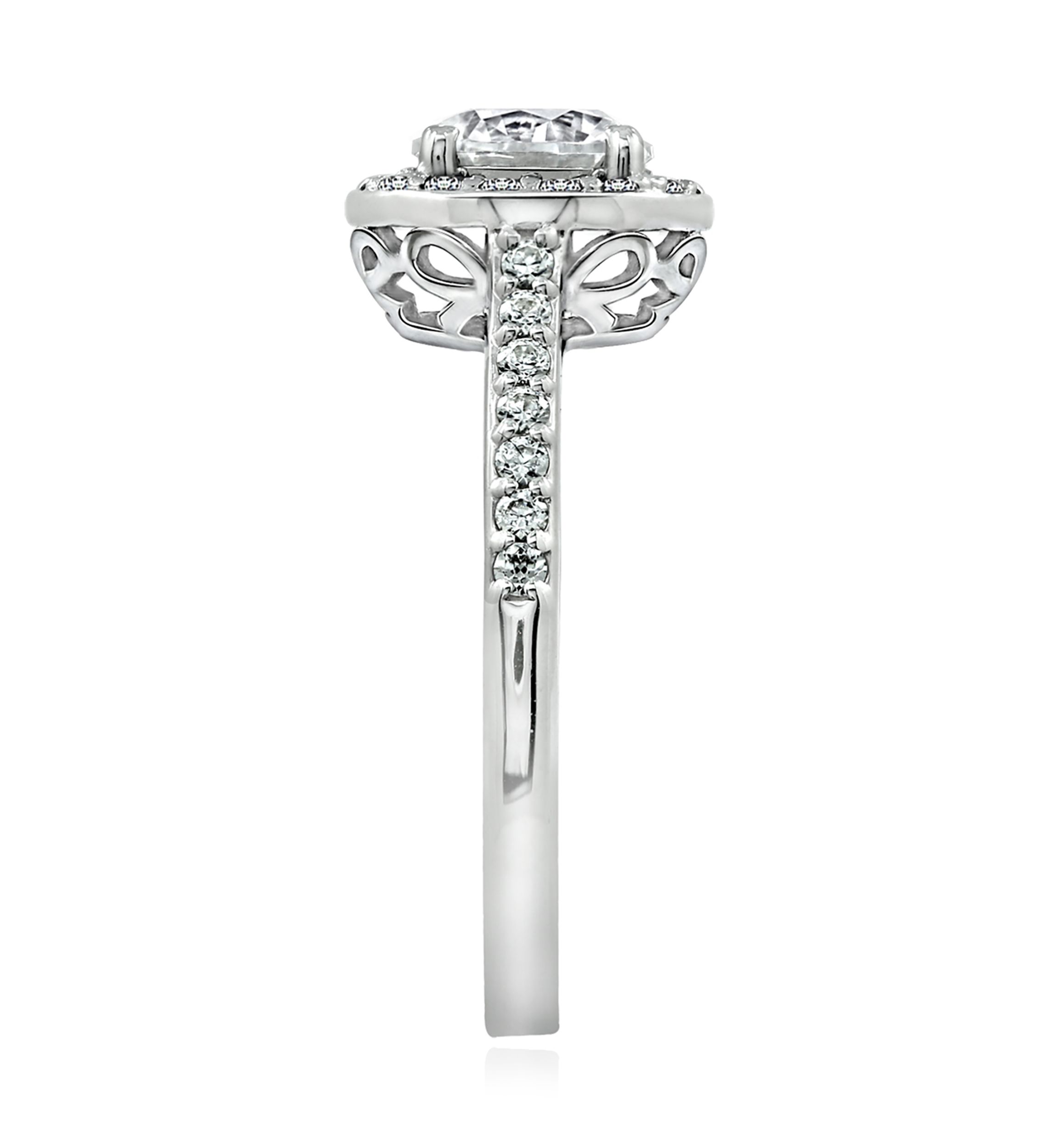 1.5 ct. t.w. Swarovski® Zirconia Round-Cut Halo Ring