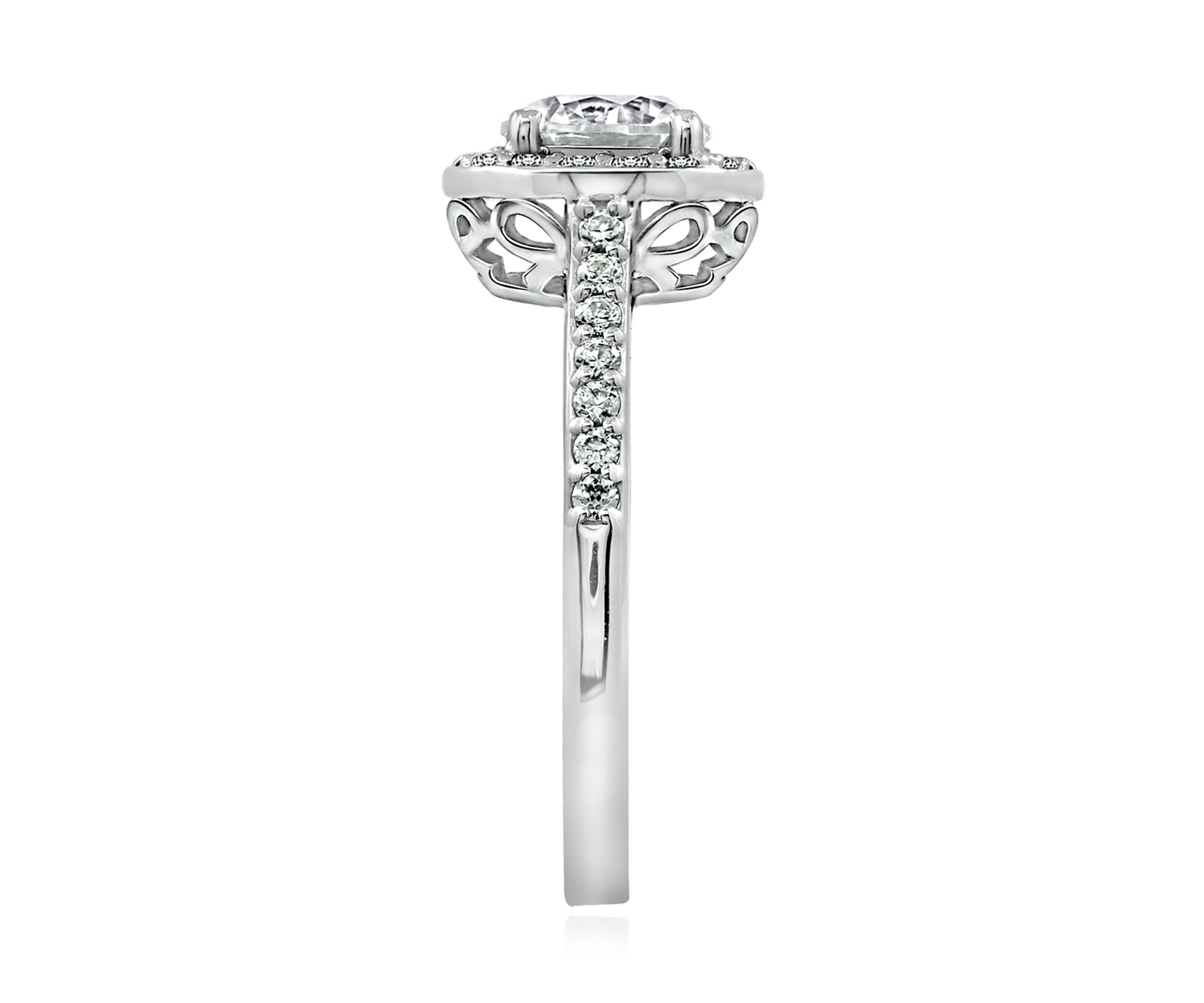 1.5 ct. t.w. Swarovski® Zirconia Round-Cut Halo Ring
