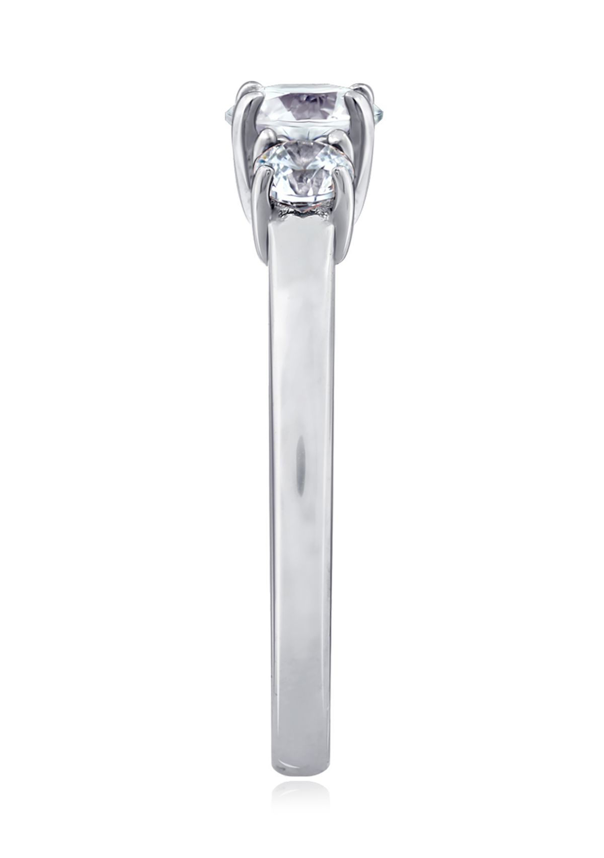 1.02 ct. t.w. Swarovski® Zirconia Round 3 Stone Ring