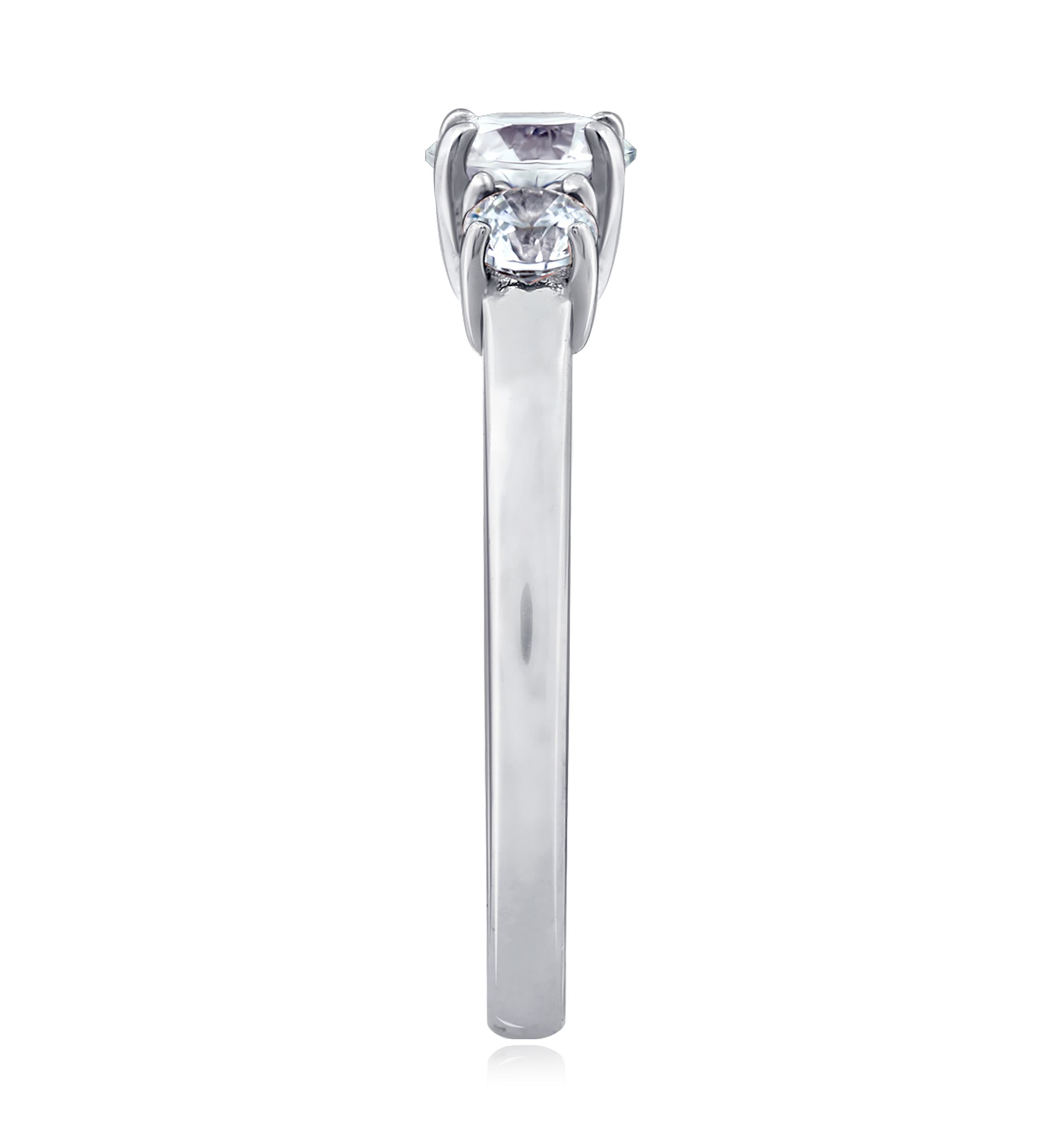 1.02 ct. t.w. Swarovski® Zirconia Round 3 Stone Ring