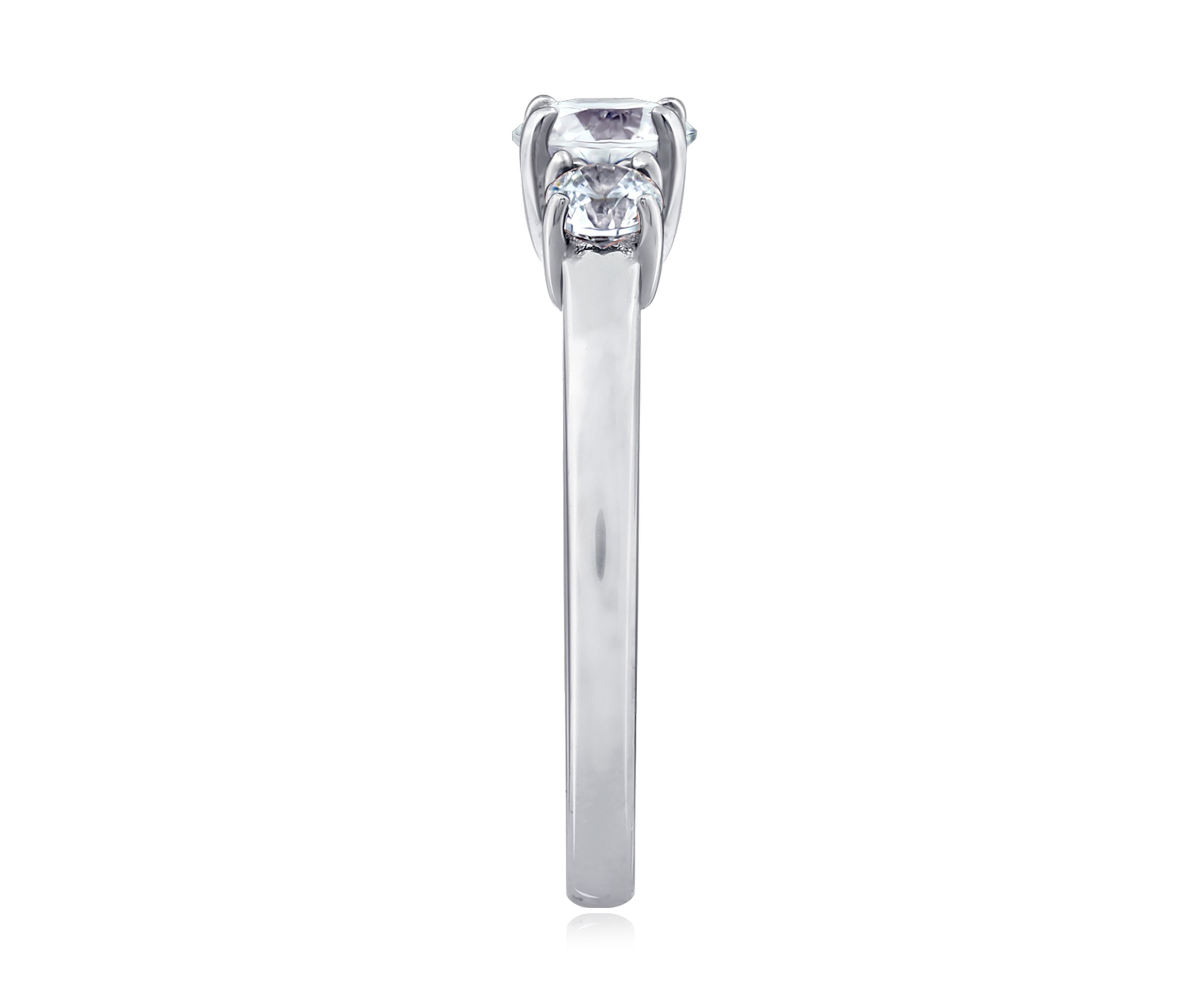 1.02 ct. t.w. Swarovski® Zirconia Round 3 Stone Ring