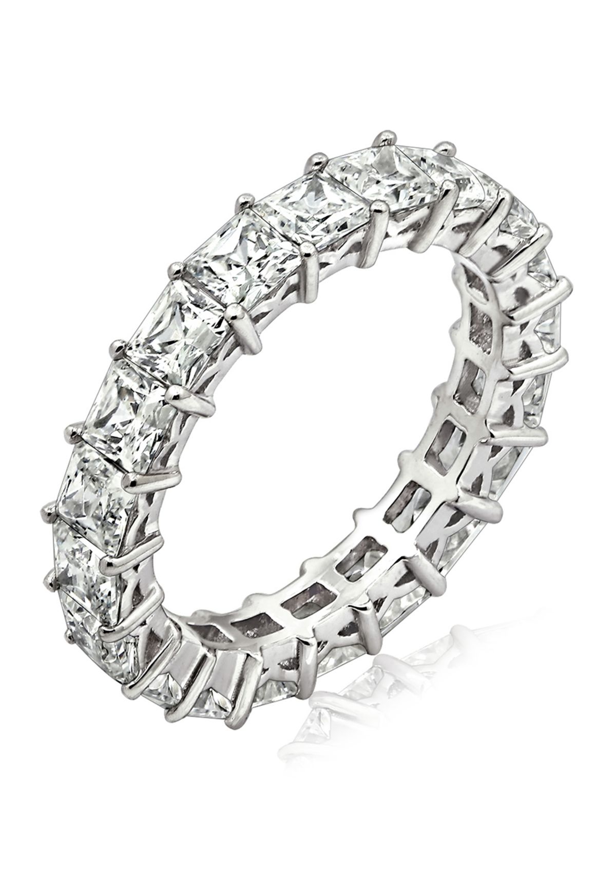4.74 ct. t.w. Swarovski® Zirconia Princess Cut Ring