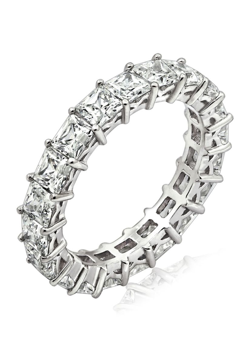 4.74 ct. t.w. Swarovski® Zirconia Princess Cut Ring
