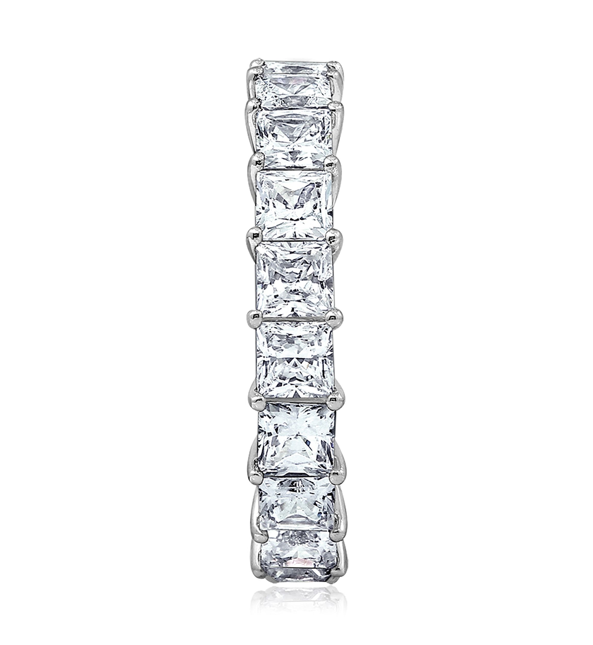 4.74 ct. t.w. Swarovski® Zirconia Princess Cut Ring