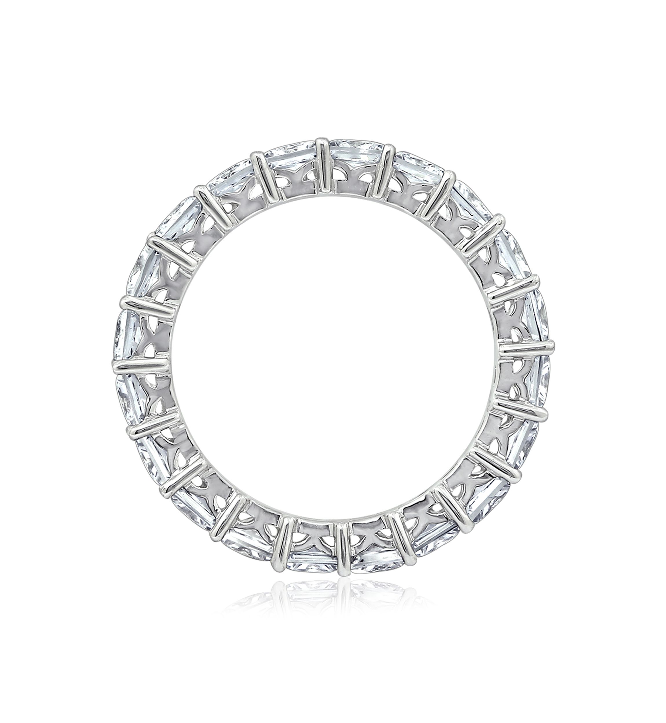 4.74 ct. t.w. Swarovski® Zirconia Princess Cut Ring