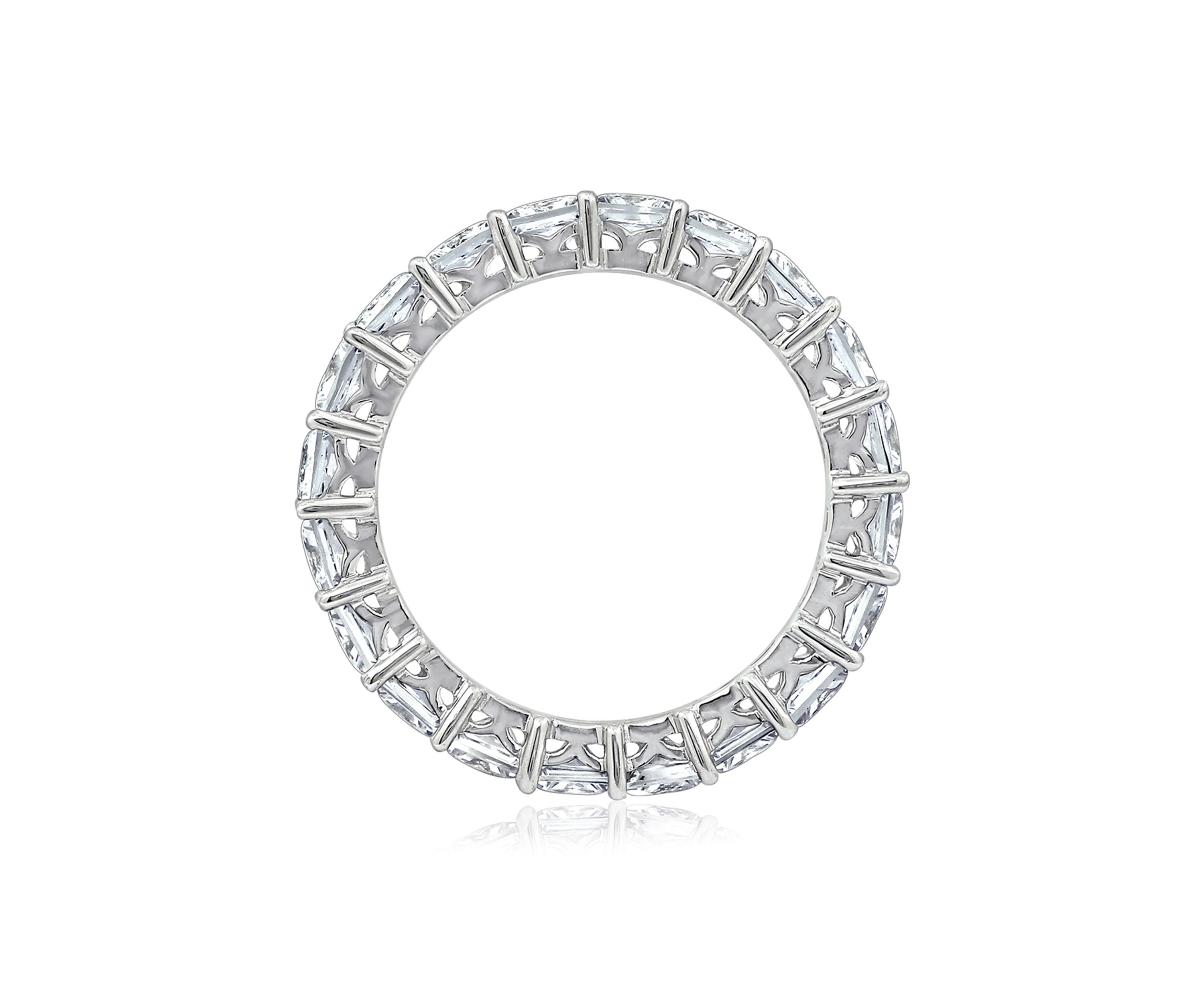 4.74 ct. t.w. Swarovski® Zirconia Princess Cut Ring