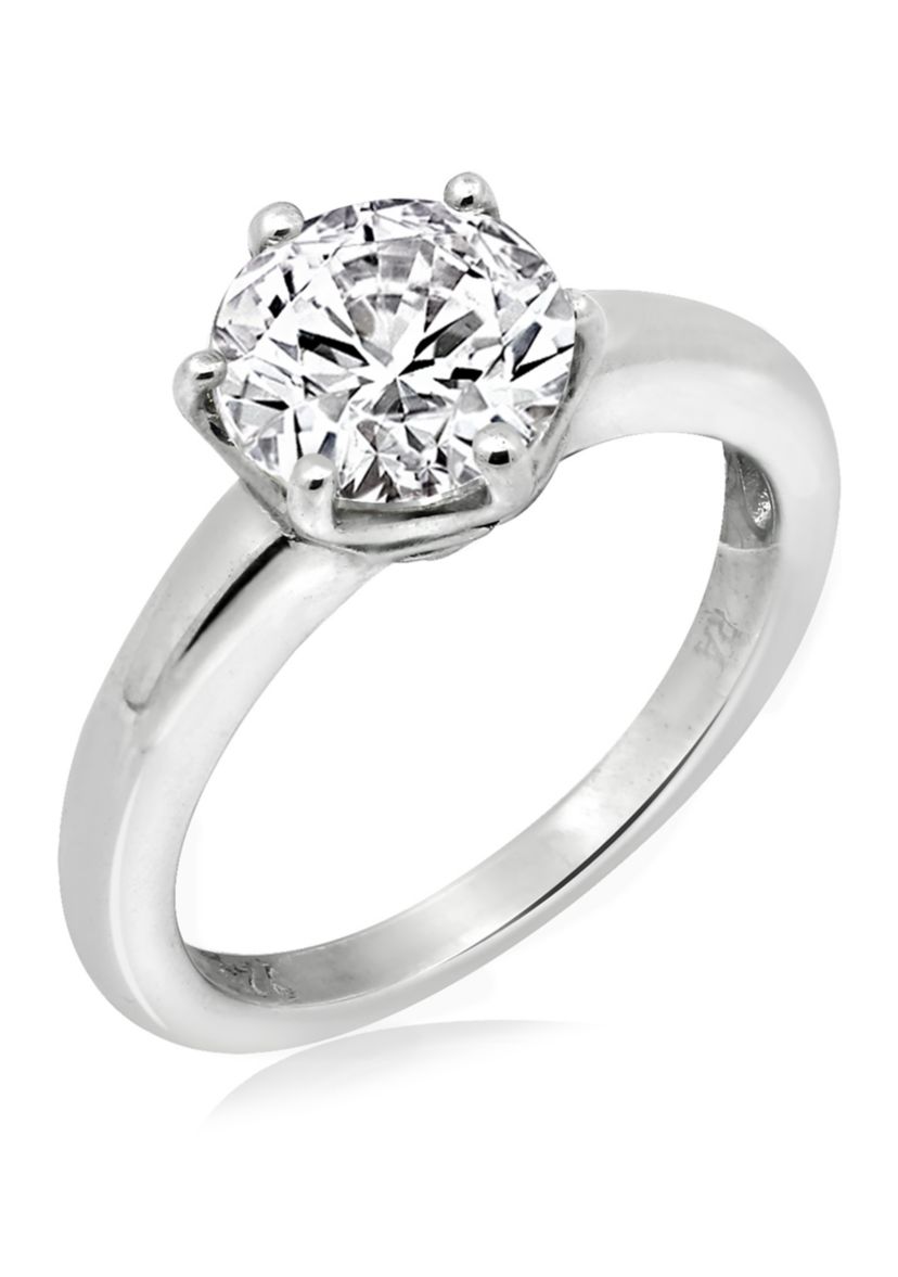 2 ct. t.w. Swarovski® Zirconia Round Solitaire Ring