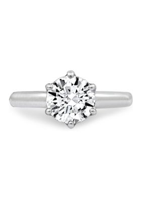 2 ct. t.w. Swarovski® Zirconia Round Solitaire Ring