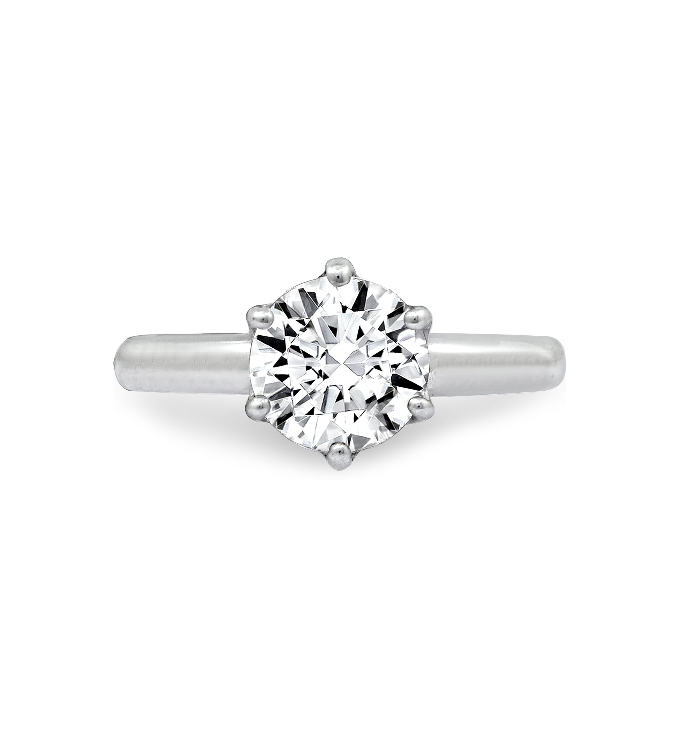 2 ct. t.w. Swarovski® Zirconia Round Solitaire Ring