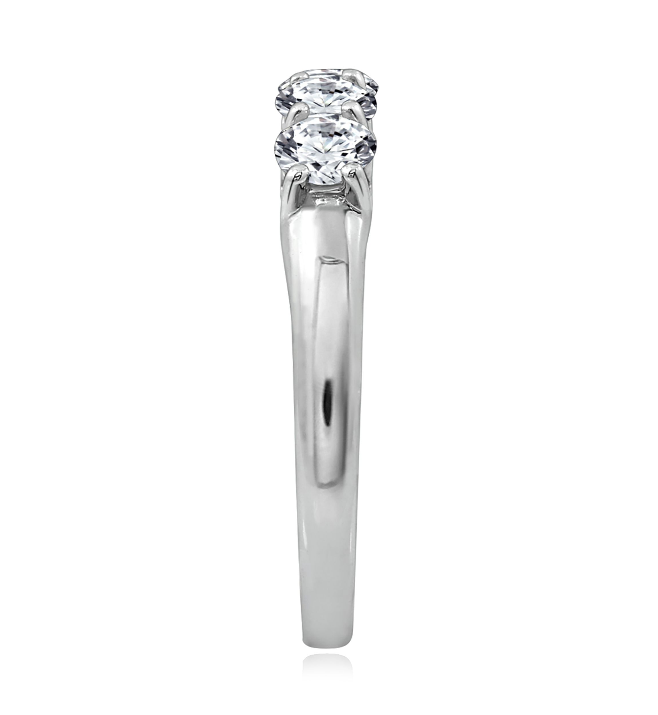 1.3 ct. t.w. Swarovski® Zirconia Round-Cut 5 Stone Ring