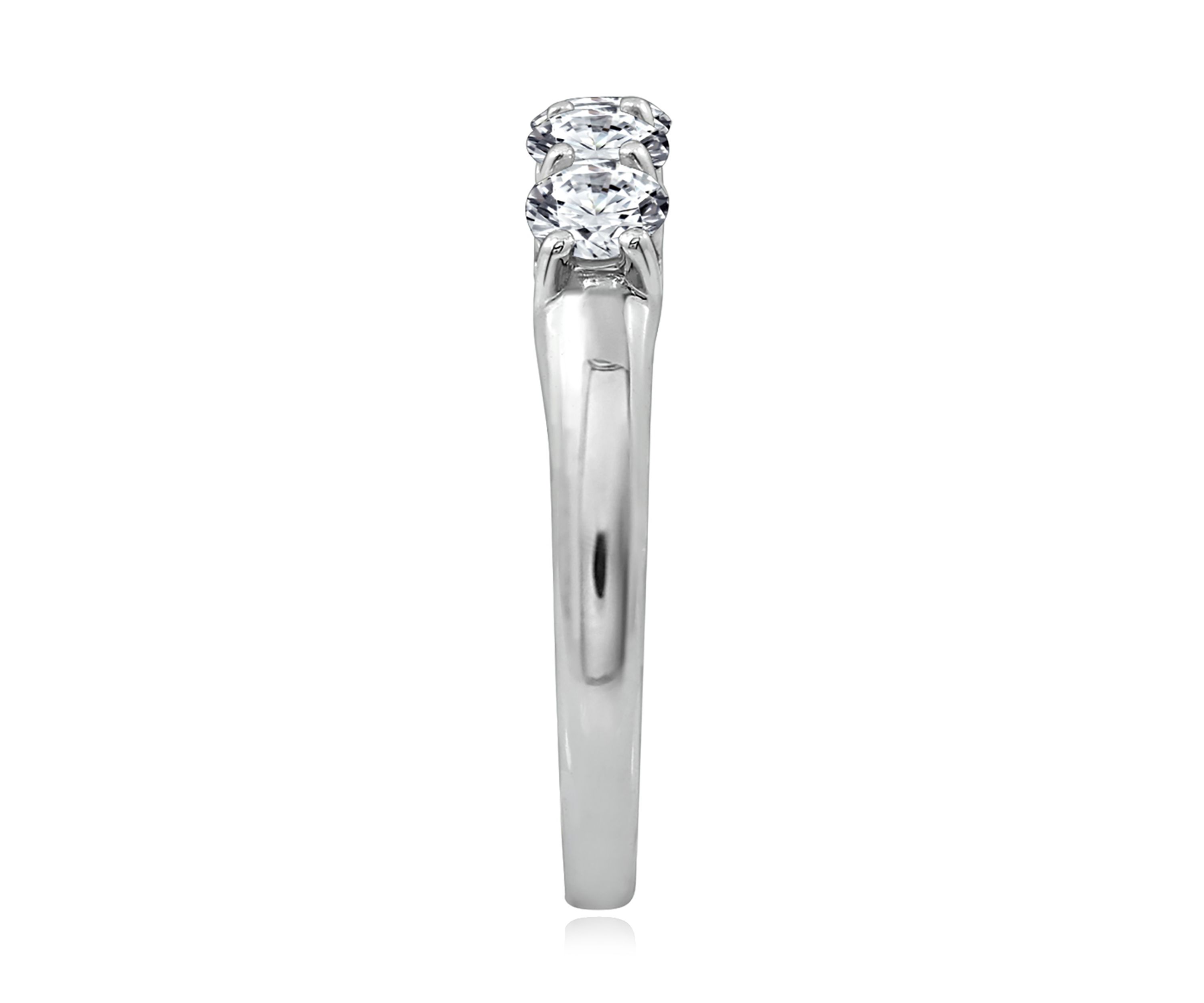 1.3 ct. t.w. Swarovski® Zirconia Round-Cut 5 Stone Ring
