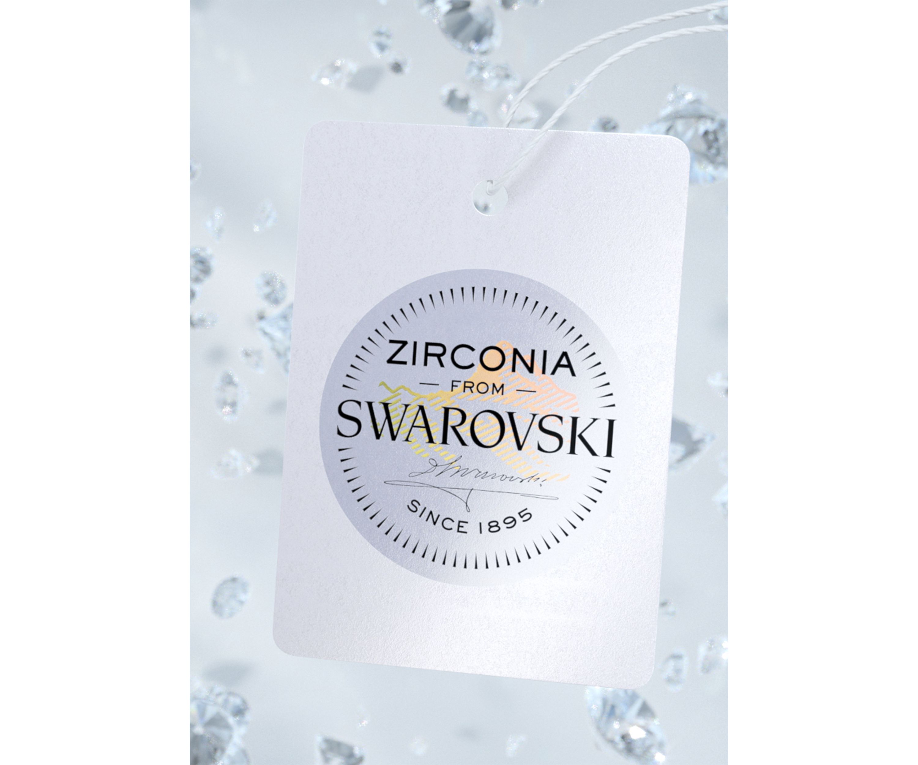 1.5 ct. t.w. Swarovski® Zirconia 7-Stone Round-Cut and Created Sapphire Ring
