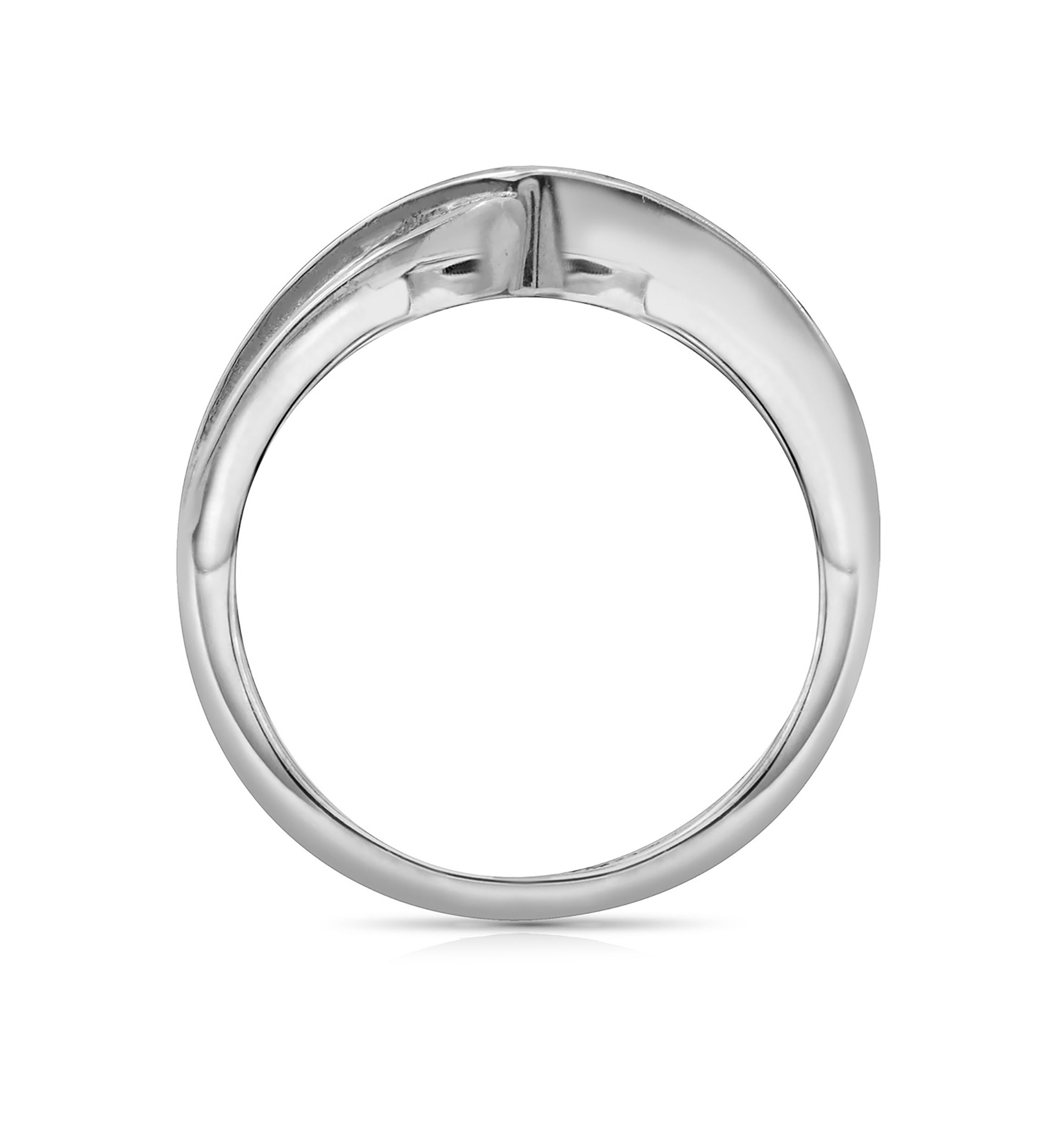 2 ct. t.w. Swarovski® Zirconia Interlocking Cross-Over Ring