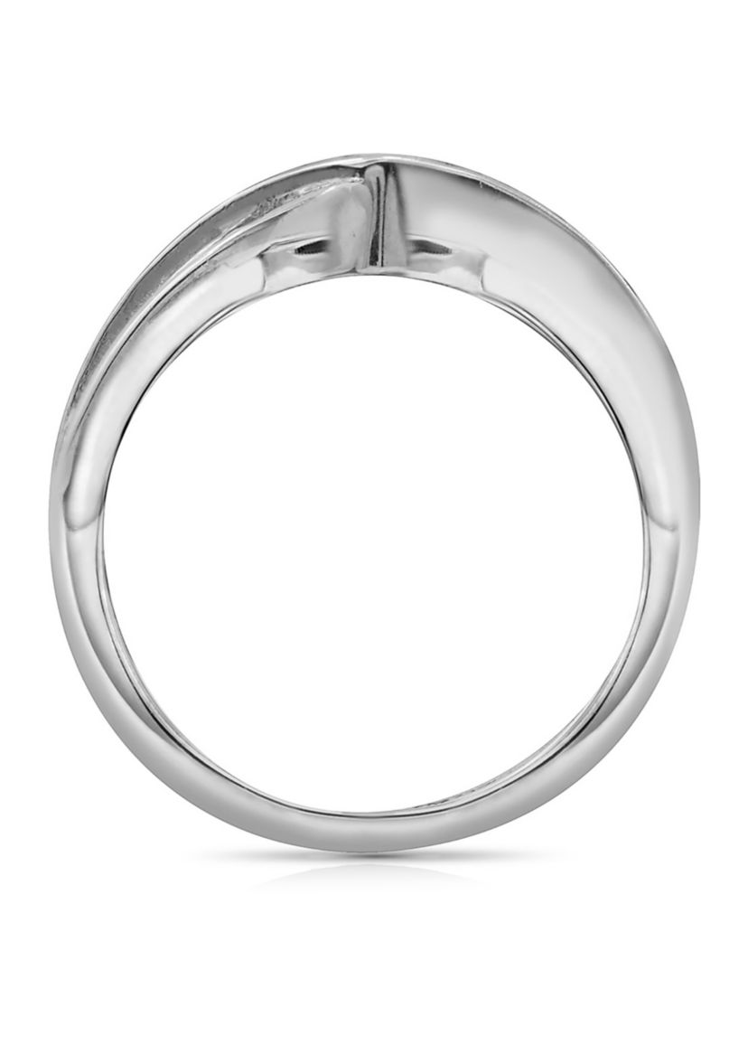 2 ct. t.w. Swarovski® Zirconia Interlocking Cross-Over Ring