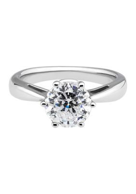 Diamonbliss 2.3 ct. t.w. Round Cut Cubic Zirconia Solitaire Engagement Ring