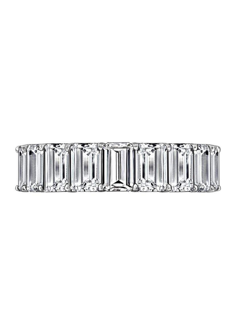 Emerald Cut Eternity Band Ring