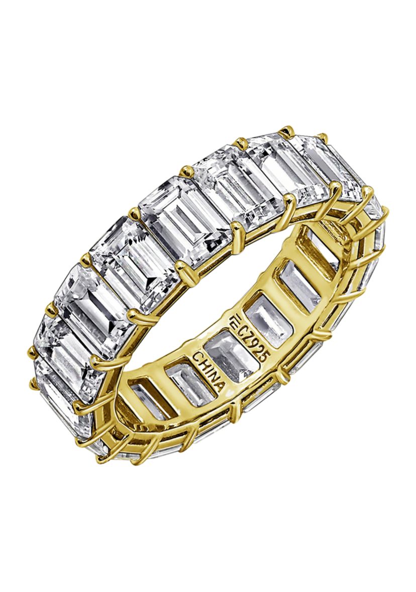 Emerald Cut Eternity Band Ring