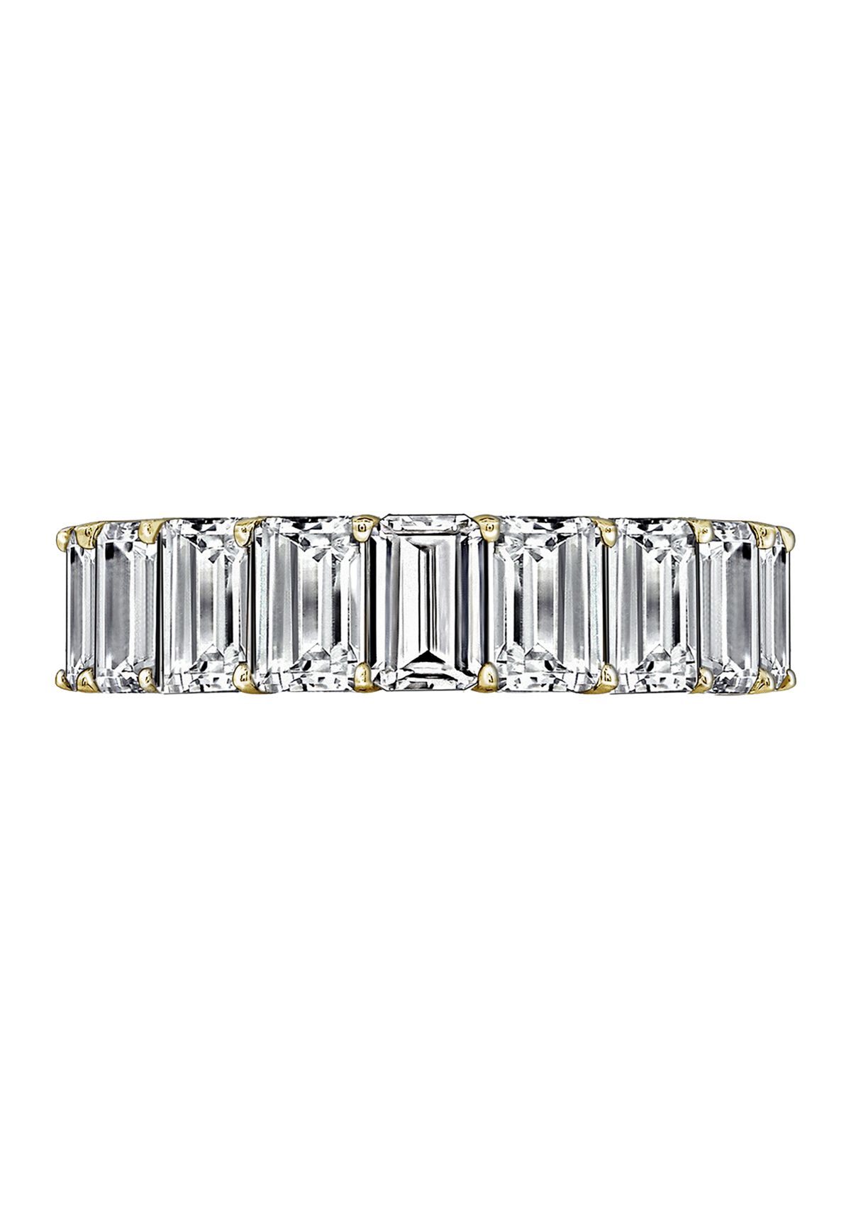 Emerald Cut Eternity Band Ring