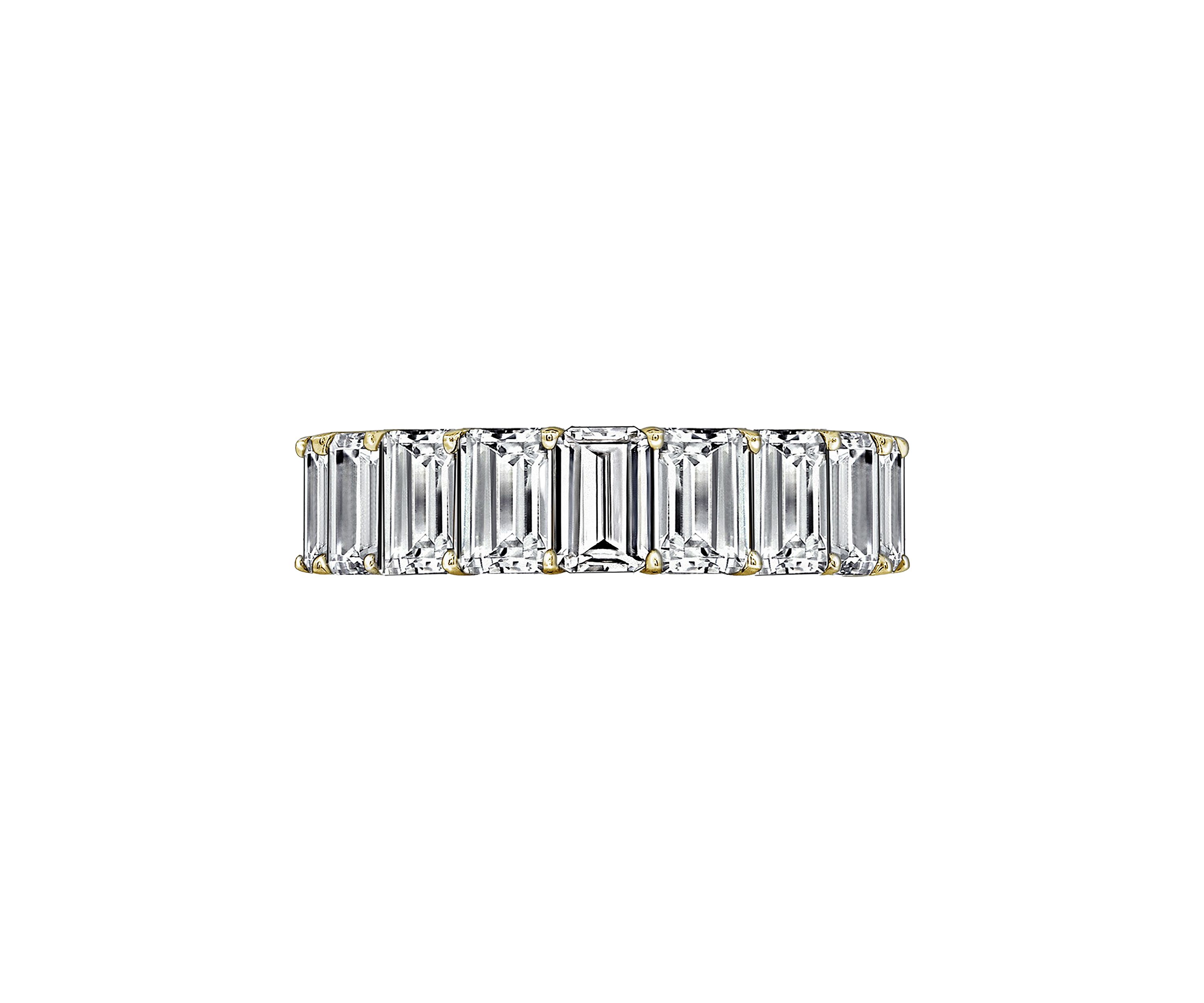 Emerald Cut Eternity Band Ring