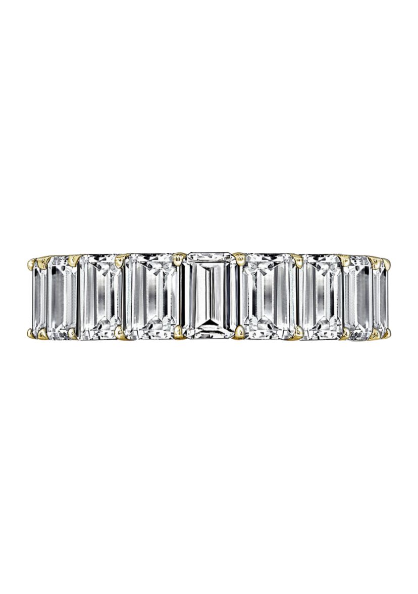 Emerald Cut Eternity Band Ring